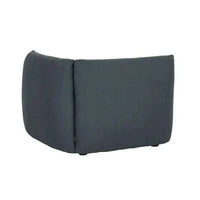 Dark teal Slipper modular sofa corner piece with soft curved design and crescent silhouette.