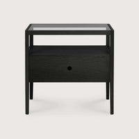 Ethnicraft Bedside Tables Ethnicraft Spindle Bedside Table- Oak Black