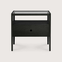 Ethnicraft Bedside Tables Ethnicraft Spindle Bedside Table- Oak Black