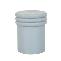 GlobeWest Hanson Round Stool Table - Pale Blue