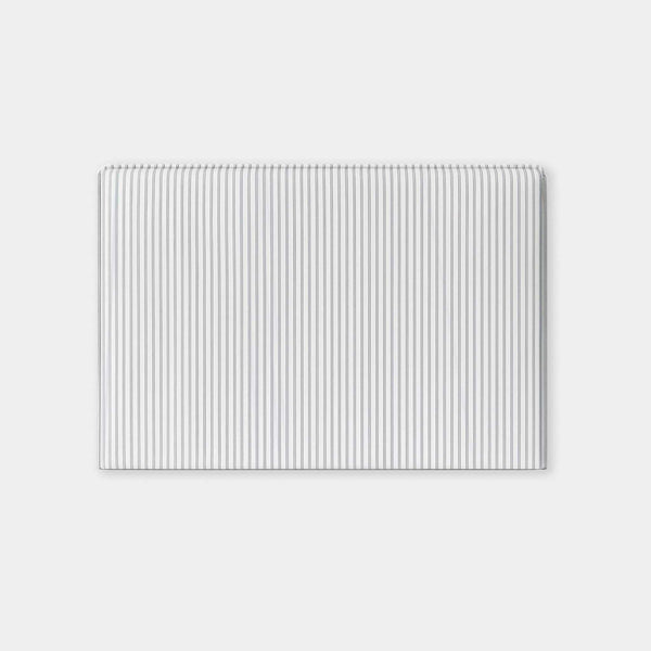 norsu STUDIO slip cover bedhead in Chambray Ticking Stripe | Norsu Interiors