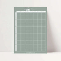Fridge School Term Planner magnet with 11-week layout for organizing school dates and reminders on fridge