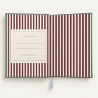 norsu Studio Linen Bound Lined Notebook – Sage