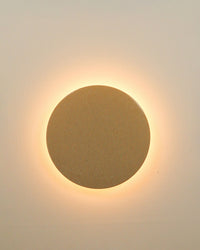 Robert Gordon Backlit Disc Wall Light in Sand