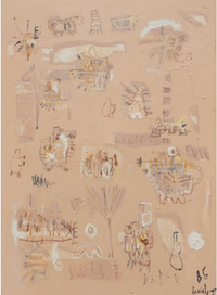 Free Spirit Heart limited edition fine art print by Bonnie Gray in warm neutral tones