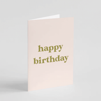 Popsy Press Accessories Retro Happy Birthday Card
