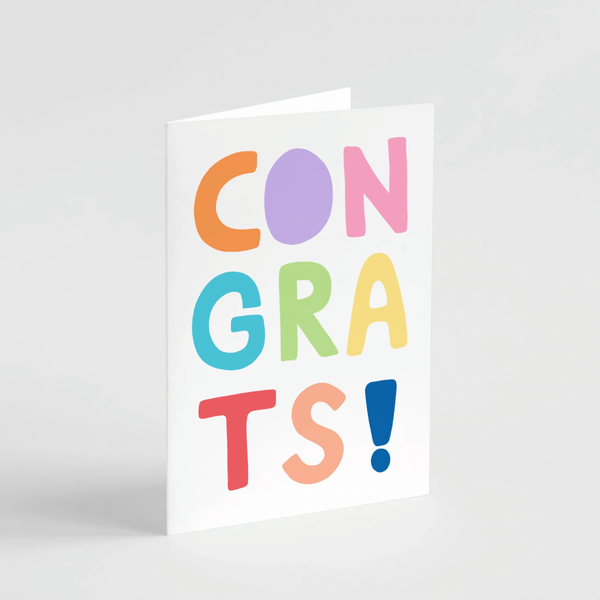 Popsy Press Accessories Colourful Congrats Card