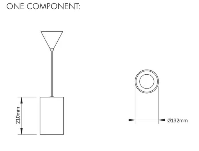 klaylife Pendants POTT Lighting Terra Hanging Pendant - One Piece, White/Sand