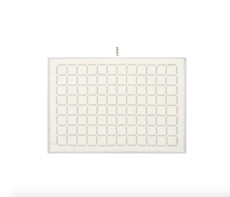 Loop Home Accessories Loop Home Hand Towel - Butter/Stone Grid