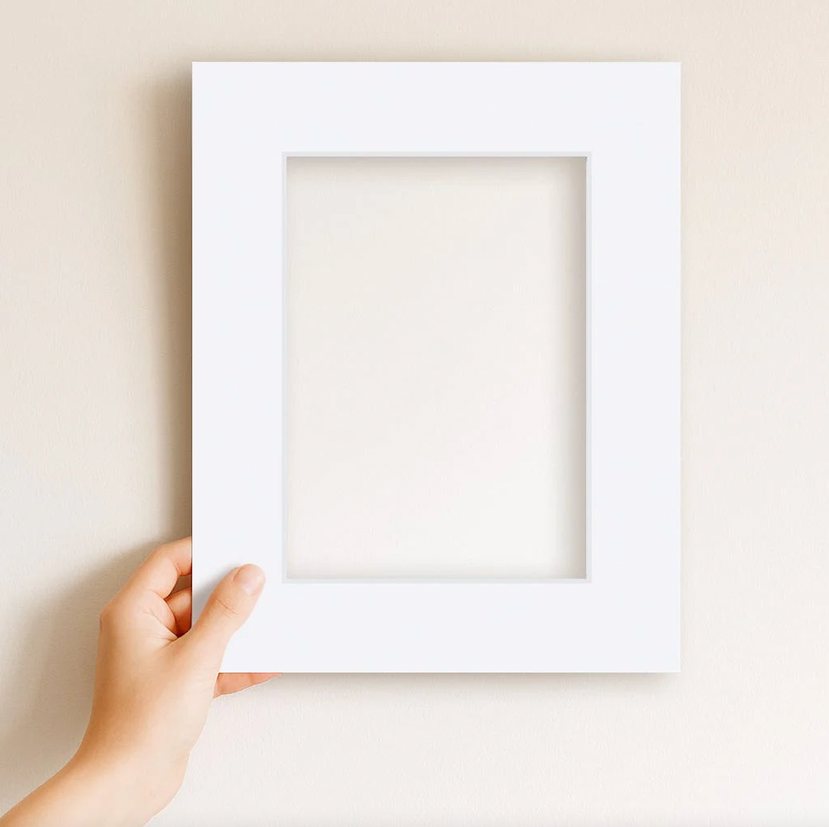 norsu STUDIO A4 Matboard white photo frame mat for 6x8 photographs