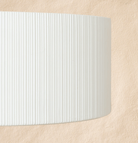 klaylife Pendants POTT Lighting Terra Hanging Pendant - Wide, White Stripes