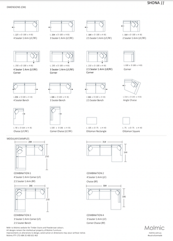 Molmic Sofas Molmic Shona sofa, Hawthorn Silver Fabic with Oak Timber Legs (7908354588921)