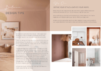 norsuHOME 2 Digital Magazine page showing bedroom design tips with photos of stylish and cozy bedroom interiors and furniture inspiration