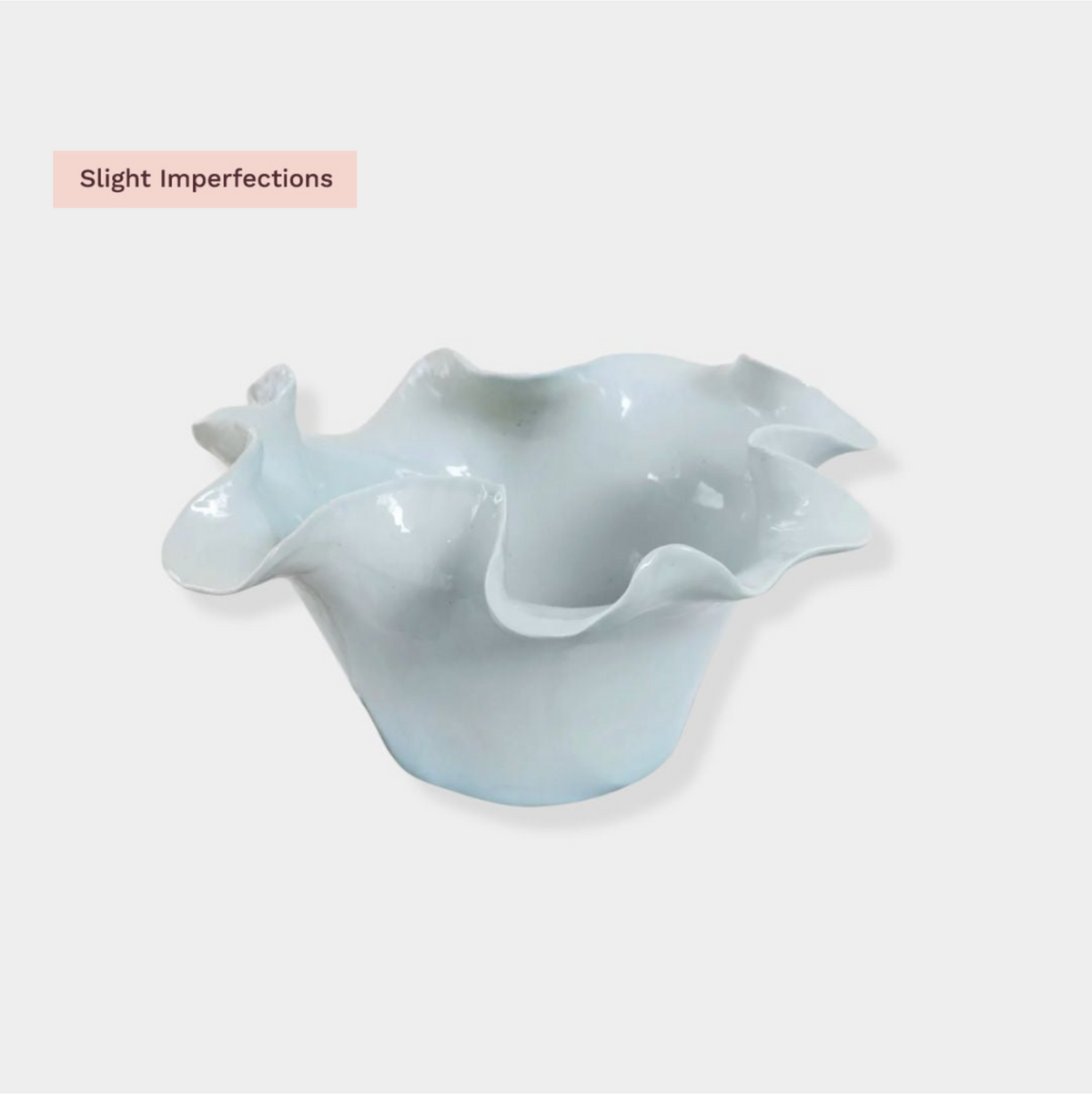 norsu STUDIO Living sculptural ceramic bowl in soft blue | Norsu Interiors