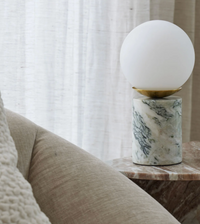 Glow Table Lamp - Green & White