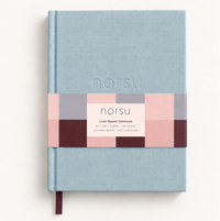 norsu Studio Linen Bound Lined Notebook – Blue