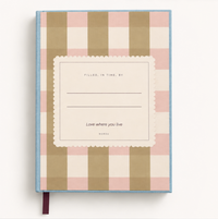 norsu Studio Linen Bound Lined Notebook – Blue