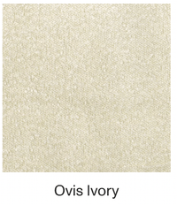 Ivory Ovis boucle fabric texture for norsu Cabin Bedhead king size