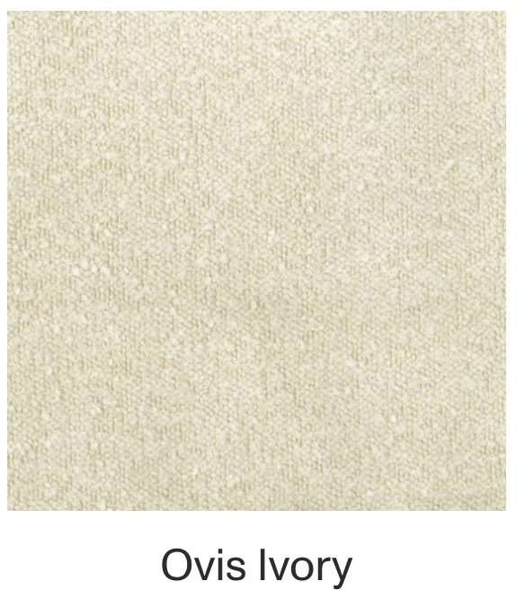 Ivory Ovis boucle fabric texture for norsu Cabin Bedhead king size