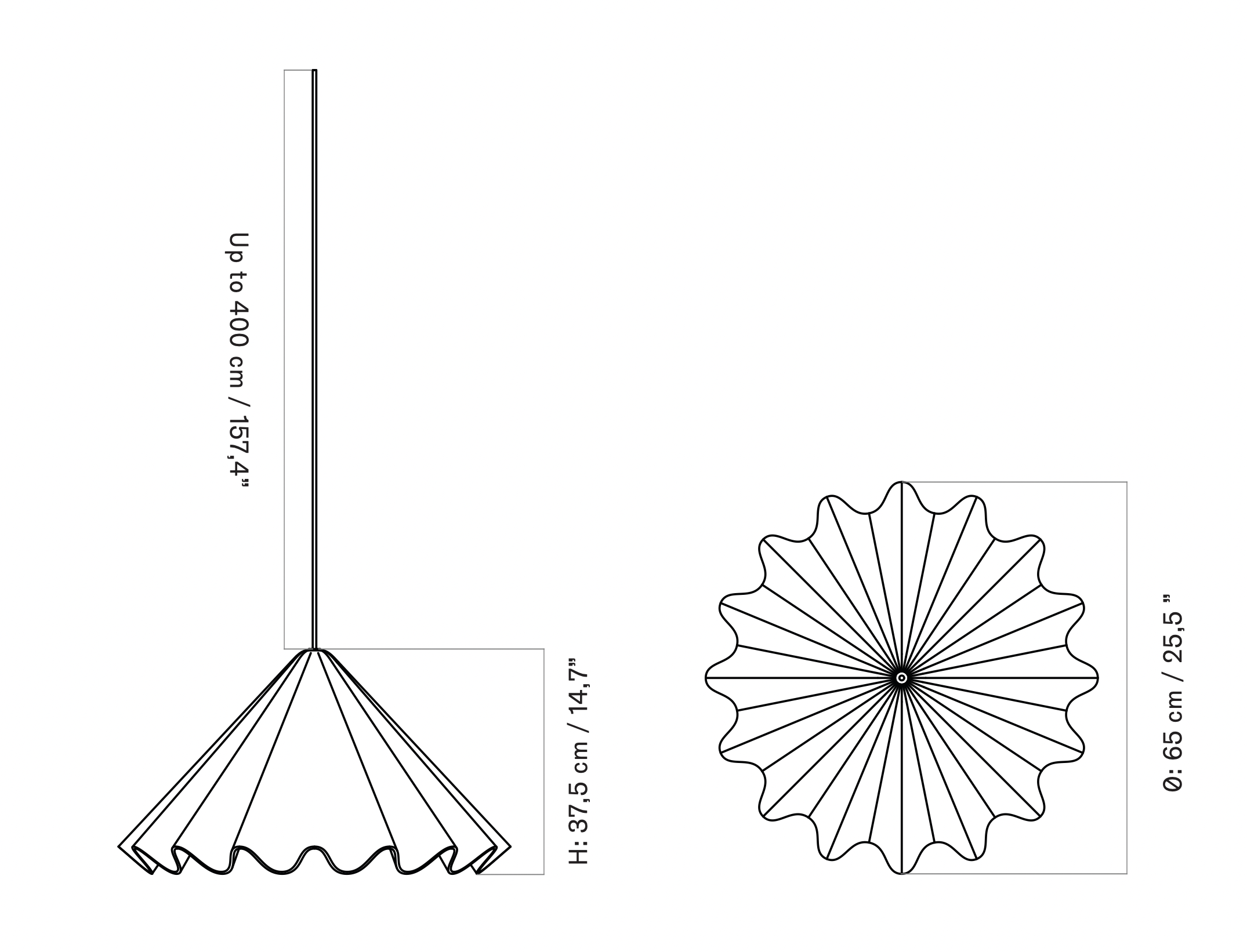 Menu Pendants AUDO Copenhagen Dancing Pendant Lamp (various sizes)