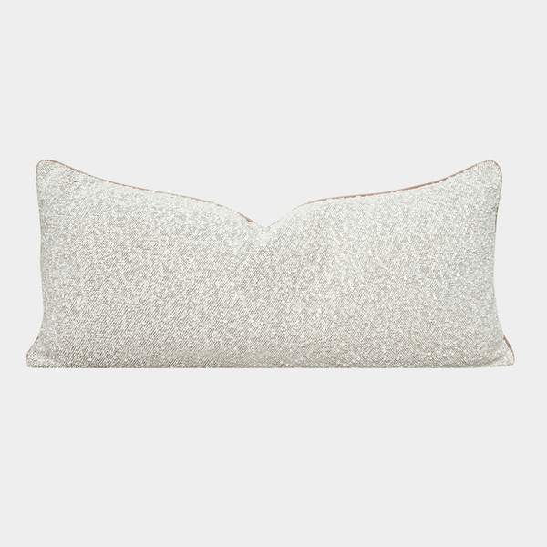 norsu STUDIO Forma Collection Sculpt lumbar cushion in vanilla, 90x40cm | Norsu Interiors