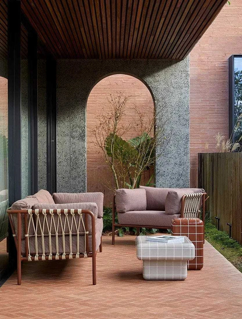 Globe West Coffee Tables Globe West Seville Tile Coffee Table, Pearl White