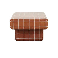 Globe West Coffee Tables Globe West Seville Tile Coffee Table, Red Glazed GRC
