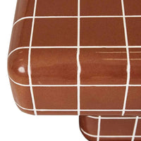 Globe West Coffee Tables Globe West Seville Tile Coffee Table, Red Glazed GRC