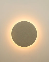 Robert Gordon Backlit Disc Wall Light in Shale