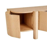 Globe West Cabinets Globe West Artie Entertainment Unit, Natural Ash