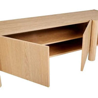 Globe West Cabinets Globe West Artie Entertainment Unit, Natural Ash