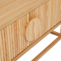 Globe West Entertainment Units Globe West Benjamin Ripple Entertainment Unit, Natural Ash