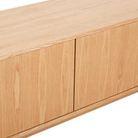 Globe West Entertainment Units Globe West Oberon Crescent Entertainment Unit, Natural Ash