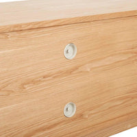 Globe West Entertainment Units Globe West Oberon Crescent Entertainment Unit, Natural Ash