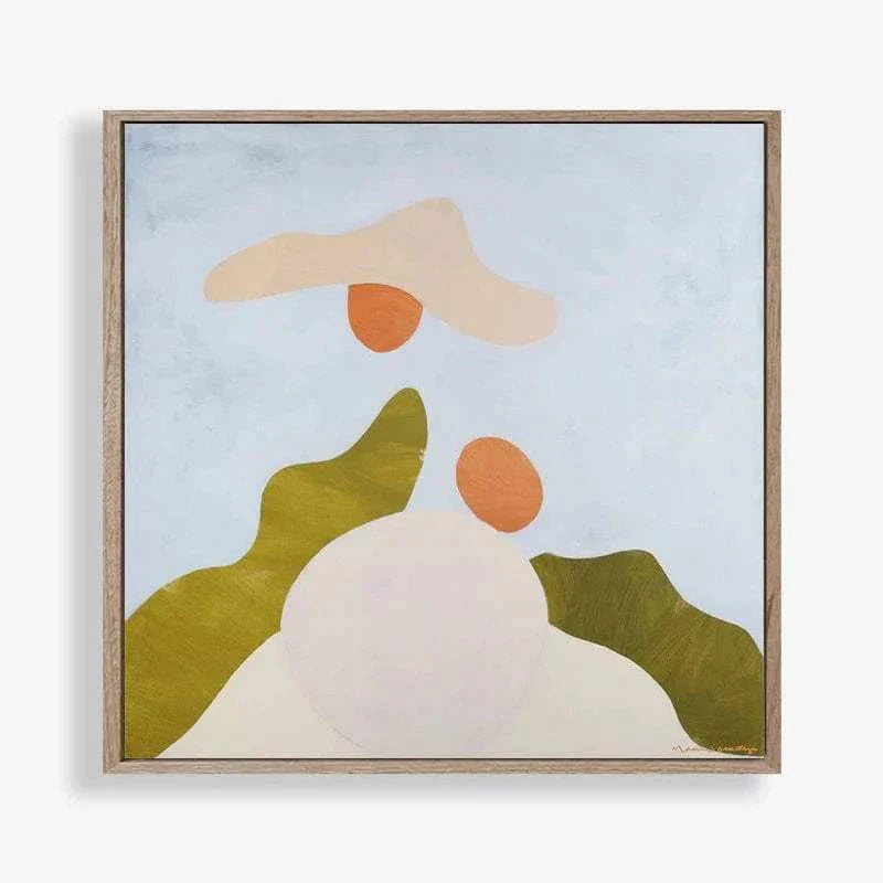 Marcia Priestley abstract fine art canvas print with floating oak frame