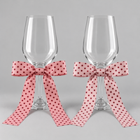norsu STUDIO Christmas Tie-Anywhere Bows, Polka Dot – Set of 4