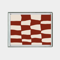 abstract red and beige geometric pattern digital download printable wall art