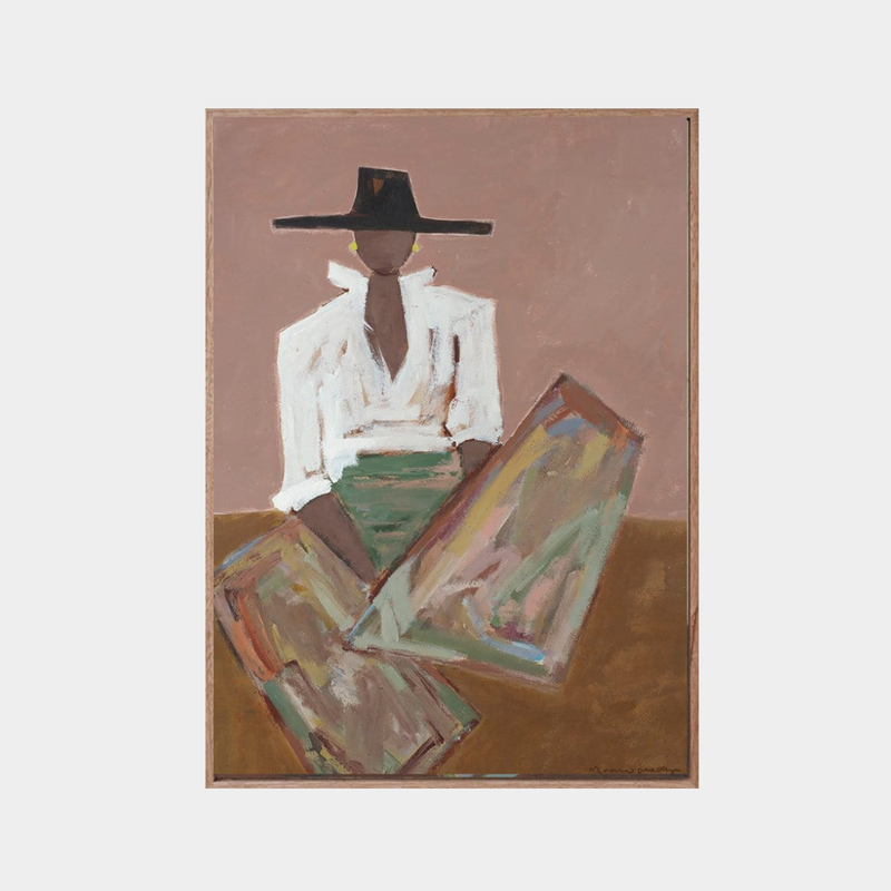 Marcia Priestley Chaps Rosata limited edition fine art canvas print with floating oak frame