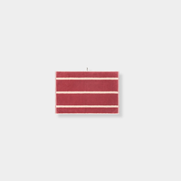 Loop Home Hand Towel in ruby and almond blush pinstripe, organic cotton, 75x50cm, jacquard weave from Türkiye