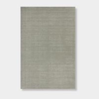 Baya Haywood Floor Rug in slate with soft sage-green undertones, made of 100% New Zealand wool with a knotted tip shear pile for a luxurious texture