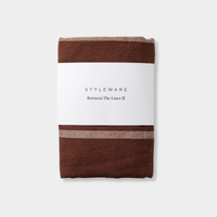 Styleware Between The Lines Tea Towels - Mocha