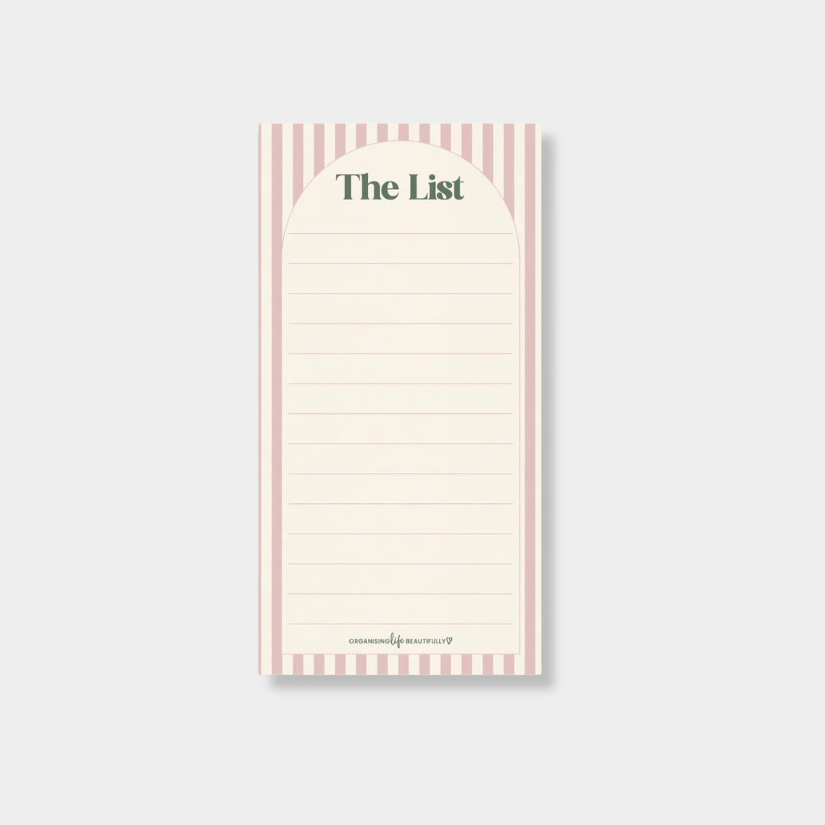 Organising Life Beautifully - Fridge Shopping/To-Do List, Stripe