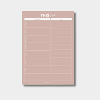 Organising Life Beautifully storage Organising Life Beautifully - Weekly Planner, Blush