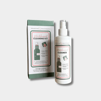 White Board Cleaning Kit with 250ml spray bottle and 30x30cm microfiber cloth for removing whiteboard markers and liquid chalk