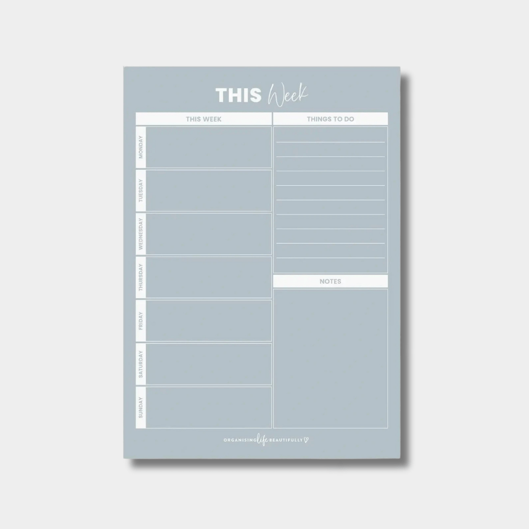 Organising Life Beautifully storage Organising Life Beautifully - Weekly Planner, Sky Blue