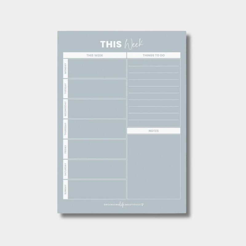 Organising Life Beautifully storage Organising Life Beautifully - Weekly Planner, Sky Blue