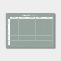 Organising Life Beautifully storage Organising Life Beautifully - Fridge Lunchbox Planner, Sage