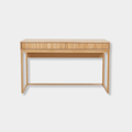 GlobeWest Benjamin Ripple Desk - Natural Ash