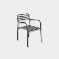 Globe West Dining Chairs Globe West Pier Breeze Dining Arm Chair, Black