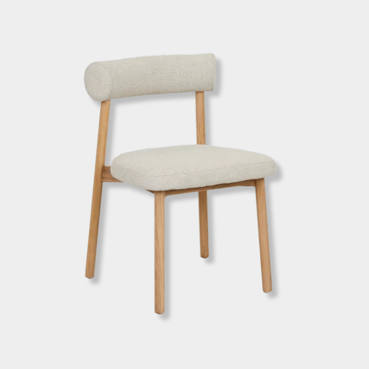 Globe West Dining Chairs Olsen Dining Chair - Sandcastle Tweed - Light Oak